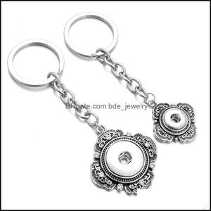 Keychains 12mm 18mm Snap -knapp Knapp Kedjor Keyring Kvinnor Gift Girl Keychain Bag Pendant Jewelry Drop Delivery 2021 Fashi DHSeller2010 DH1GO