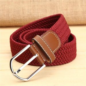 Belts Mens Wide Men Women Fashion Waist Belt Narrow Stretch Dress Pants Buckle Canvas Waistband Stud Bag