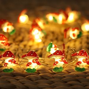 Other Event Party Supplies Christmas Toy Supplies Mushroom String Light Battery Powered Warm White Garden Garland For Holiday Christmas Party Wedding Decor