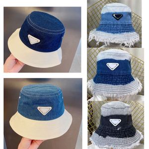 5 cores Luxury Wide Brim Hat Designer Chap￩us Casquette Hat de caminh￣o Mulher jeans ajustada Cap cowboy Bonnet Beanie Baseball Caps Snapbacks Snapbacks Beanies Casual Patchwork