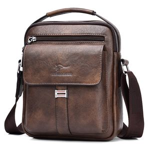 Sacs de taille Kangourou Marque De Luxe Hommes Sac À Bandoulière Vintage Messenger Sac En Cuir Hommes Sac À Main Split En Cuir Bandoulière Sacs Pour Hommes 220908