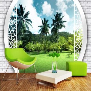 Wallpapers Decorative Wallpaper Forest Park 3D Scenery Background Wall Picture