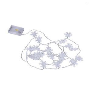 Strings Christmas Party Waterproof LED Snowflake Light String Holiday Outdoor Decoration