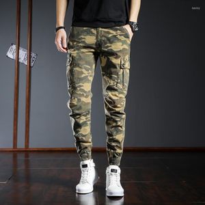 Men's Jeans Military Camouflage Fashion Men Big Pocket Elastic Casual Cargo Pants Streetwear Hip Hop Joggers Ankle Banded Trousers