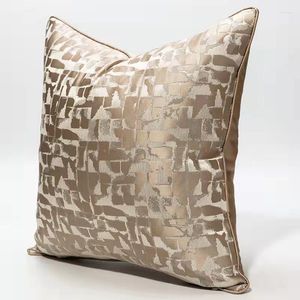 Pillow Grey Modern Light Luxury Cover High-grade Jacquard Pillowcase Home Decor Covers Decorative