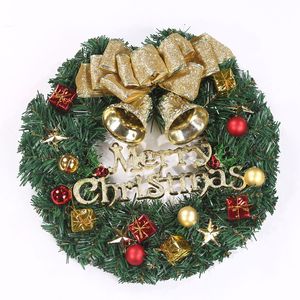 Andere Gesundheits-Schönheits-Artikel 1pc Merry Christmas Wreath for Door Front Hanging Christmas Home Window Indoor Outdoor Decoration