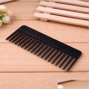 Hair Brushes Hair Brushes Black Plastic Wide Teeth Comb Wavy Hairs Styling Detangling Drop Delivery 2021 Products Care Homeindustry Dhjun