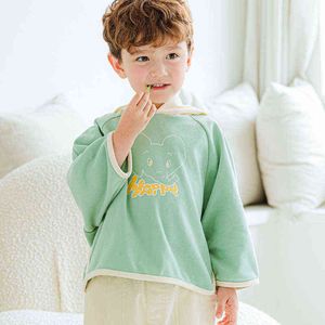 Hoodies Sweatshirts BEBEZOO Kids Hoodie Long Sleeve Raglan-sleeves Baby Tops Autumn Boys Girls Casual Wear Toddler Skin-friendly Soft Outfits 0908