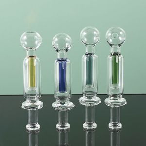 DHL Glass Nector Collector Inner Color Stem Oil Burner Pipe Spoon Pipes Novelty Rökning AccessRioes för Bong