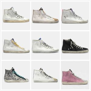 High Top Shoe Casual Sneakers Man schoenen Classic White Do-oude Dirty Designer Leopard Leather Luxury Women