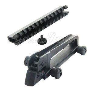 Metal Detachable Carry Handle with Dual Aperture rear Iron sight Picatinny Rail Mount Mechanical Rear Sight for M4 M16 AR152310