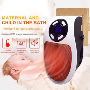 Electric Fans Portable Mini Heater For Home Temperature Setting Fan Heater Quite Hot Heating Machine With PTC Ceramic Element Remote Control T220907