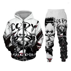 Tute da uomo 3D Panda CODY Felpe con cappuccio stampate e pantaloni sportivi Set Casual Pullover da uomo Felpe Tuta da uomo Abbigliamento da uomo di moda