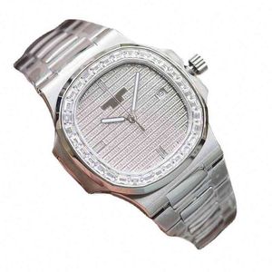 Schweiz Nautilidae PP5711 Automatisk mekanisk klocka med Diamond Inside Starry Sky Essence Steel Strap