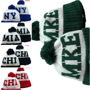 Mil Mke Beanie North American Basketball Team Patch Patch Winter Wool Sport Knit Hat Caps