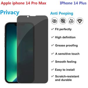 Anti Spy For Apple iphone 14 Pro Max Screen Protector Anti Peeping Tempered Glass Film iphone 14 Plus Privacy