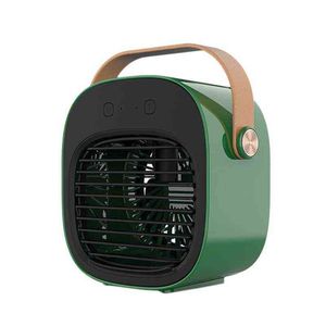 Ventilatori elettrici Mini condizionatore d'aria portatile Ventilatore da tavolo Dispositivo di raffreddamento Umidificatore Purificatore per Camera Ufficio Casa Soggiorno Camera da letto T220907