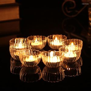 Candle Holders European Transparent Crystal Glass Angel Candlestick Wedding Candlelight Dinner Dual-purpose Handmade