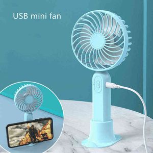 Elektriska fläktar Portable Handheld Fan USB laddningshastighet Justerbar 3 -hastighetshängande fläkt Luftkylare laddningsbar utomhusresefläkt T220907