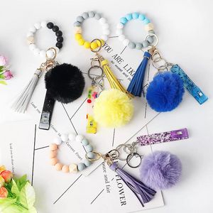 Credit Card Puller Card Grabber Card Clips for Long Nails ATM Keychain Faux Rabbit Fur Ball Keychain for Girls Women 908