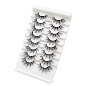 Eyelashes 8 pairs 6D Faux Mink Lashes Natural False Eyelash Fluffy Makeup Lash Extension Wholesale Make Up Tools