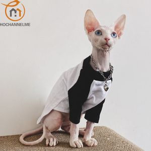 Костюмы для кошек кошачья одежда Sphinx Deven Cat рубашка повседневная 100% хлопковая бейсбольная футболка