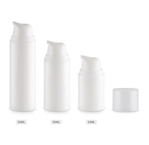 Пластиковая бутылка без воздуха для косметического пустого насоса в виде заполненной бутылки 15 мл 30 мл 50 мл кремовых контейнеров SN054