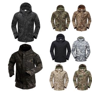 G8 Jaqueta capuz Roupas ao ar livre Caminho de ca￧a ao casaco t￡tico de combate T￡tico Camuflage Windbreaker NO05-213