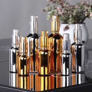 Bouteille de parfum Vaporisateur Haute Qualité Vide Rechargeable Pompe 10 ml-100 ml Or Argent Petit Déodorant Conteneur Voyage