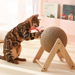 Cat Toys Scratching Ball Toy Kitten Sisal Rope Board Grinding Paws Cats Scratcher Wear-resistant Pet Furniture Supplies