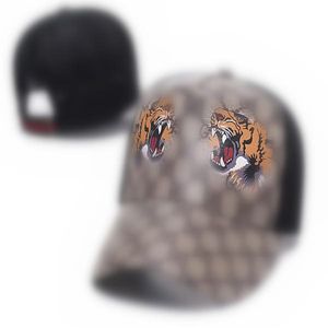 Classici cappellini con visiera di alta qualità serpente tigre ape lussi uomo donna designer gatto tela uomo baseball moda donna cappello da sole cappelli berretto a botte H5 DE