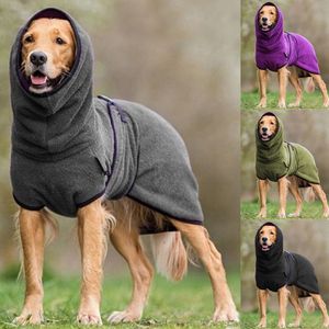 Costumes de chat Polaire Velours Sweats à capuche doux Veste Vêtements pour chiens Golden Retriever Chien Épais Chaud Gilet Manteau Universel Animaux Vêtements Taille S-5XL 220908