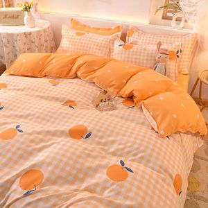 Set di biancheria da letto Tessili per la casa Fiori Copripiumino Federa Lenzuolo AB Copripiumino laterale Boy Kid Teen Girl Biancheria da letto Set King Queen 220908