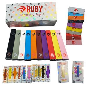 Dampfstift Einweg großhandel-Ruby Disposable Vape Pen E Zigaretten ml leere Patrone mah Vapes Ecigs wiederaufladbare Dampf mit Verpackungskit