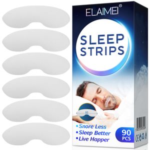 90pcs Anti Snoring Sleep Strips Mouth Strip Tape Reduce Mouth Dryness Sore Throat Stop Snoring Help Better Breath