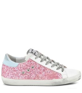 Buty dla kobiet płaskie trenerzy Drugaki projektant Golden Super Star Sneaker Hot Pink Glitter White Dirty Mens Golden Star Włochy Mężczyźni mężczyźni