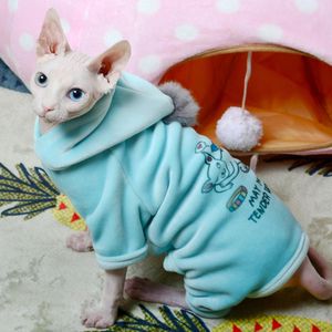 Trajes de gatos roupas de cachorro gatos capuz de desenho animado de cartoon macias fhynx figurinos de inverno gatinho pequeno cães médios gatos casaco de casaco chihuahua roupas 220908