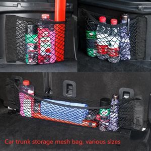 Car Organizer Mesh Cargo Net Storage Wall Sticker Pouch Bag per Trunk Organizers Truck