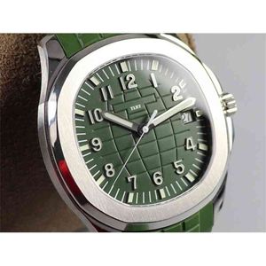 Men s Watch Mechanical Automatic for Rubber Strap Green Dial Luxury 1 Replica