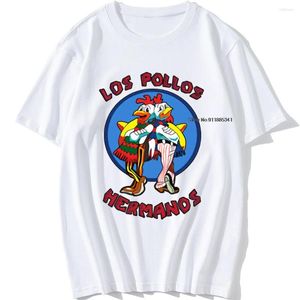 Herren-T-Shirts, lustige Mode-T-Shirts für Herren, LOS POLLOS Hermanos T-Shirt, Herren-Sommer-Brüder, kurzärmelig, übergroße, weiche T-Shirt-Oberteile