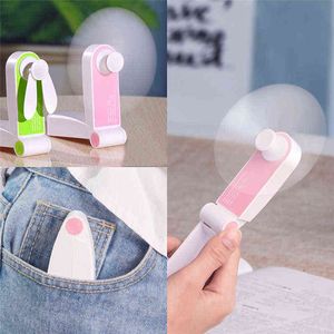 Electric Fans Handheld Usb Mini Fan Portable Desktop Fold Handheld Fan USB Rechargeable Dual-use Portable Electric Fan T220907