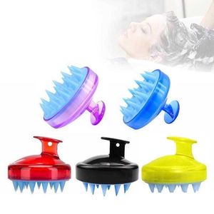 أدوات الاستحمام الملحقات Sile Shampoo Brush Scalp Mas مشط Adt Masr Hair Bath Tool Accessories Drop Drova