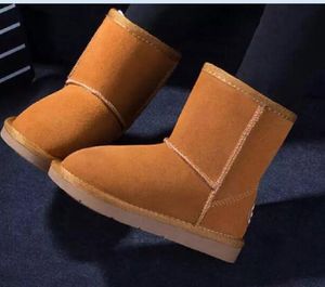 Botas de neve para bebês, meninos e meninas, estilo australiano, à prova d'água, botas de inverno, sapatos de couro de vaca