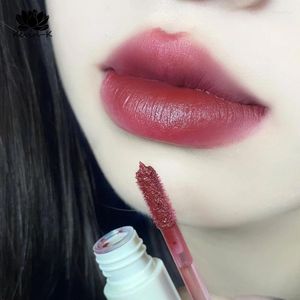 Lip Gloss Herorange penas de vela lama de veludo fosco fosco de longa duração, não fácil de desbafar batom de argila aerossol de esmalte