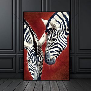 Canvas Painting Nordic poster Zebra Animal Abstract Wall Pictures for Living Room Art Decoration Pictures Scandinavian NO FRAME