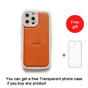 Designer Leather Classic phone Cases for iphone 14 13 12 11 Pro XS XR X 8 7 Cover fashion full protective Give transparent iphone case as gift free