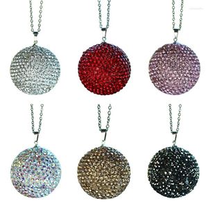 Interior Decorations Bling Rhinestone Crystal Ball Car Pendants Rearview Mirror Hanging Ornaments Decor For Vehicle Accessories