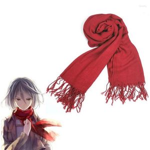 Party Masks Attack på Titan Mikasa Ackerman Cosplay Scarf Japanese Anime Shingeki No Kyojin Red Daily Casual All-halsdukar