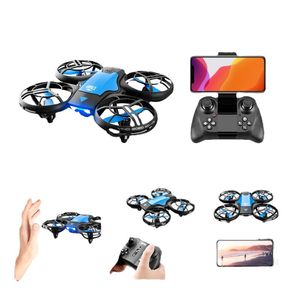 V8 RC Drone Intelligent UAV 4K 1080P HD Câmera WiFi FPV Altitude de pressão do ar Mantenha o presente de aniversário infantil de quadro