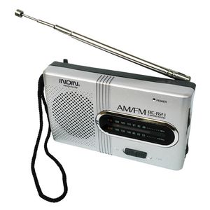 AM/FM Dual Band Radio Receiver Telescopic Antenna Portable Mini Radio Player for Elder Built-in Speaker 3.5MM Headphones Jack